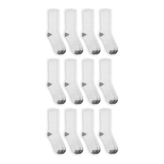 Athletic Works Men's Crew Socks 12 Pack