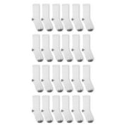 Athletic Works Men's Crew Socks, 24 pack