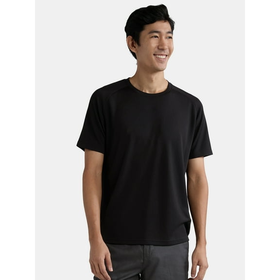 Athletic Works Men’s DriWorks Mesh Tee with Short Sleeves, Sizes XS-5XL