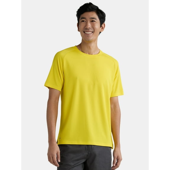 Athletic Works Men's and Big Men's DriWorks Mesh Tee with Short Sleeves, Sizes XS-5XL