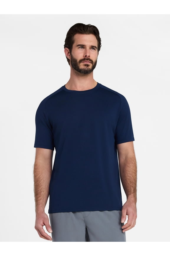 Men's and Big Men's DriWorks Mesh Tee with Short Sleeves, Sizes XS-5XL