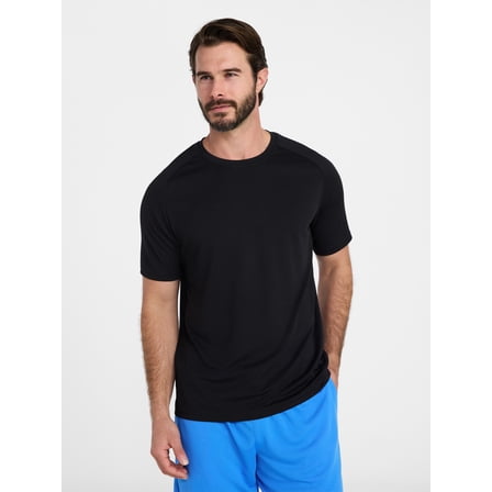 Athletic Works Men's and Big Men's DriWorks Mesh Tee with Short Sleeves, Sizes XS-5XL