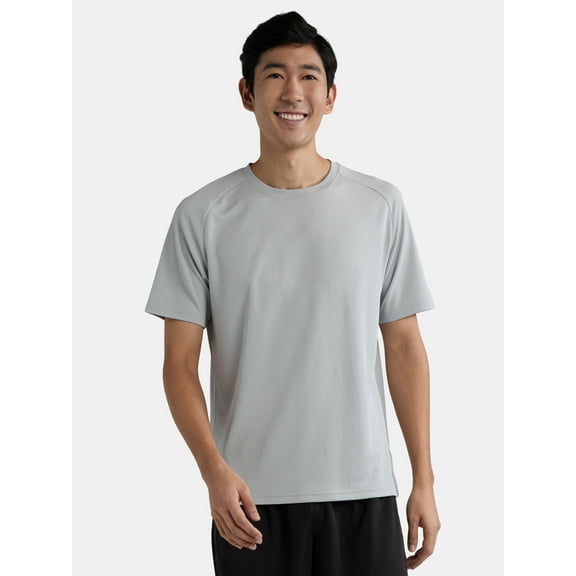 Athletic Works Men’s DriWorks Mesh Tee with Short Sleeves, Sizes XS-5XL