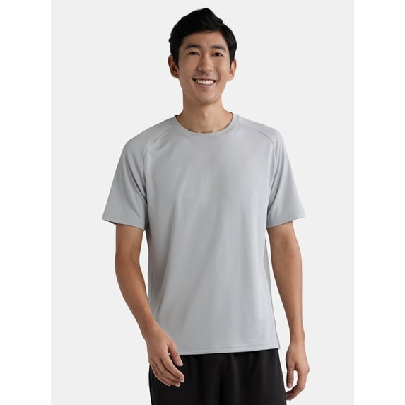 Athletic Works Men's and Big Men's DriWorks Mesh Tee with Short Sleeves, Sizes XS-5XL