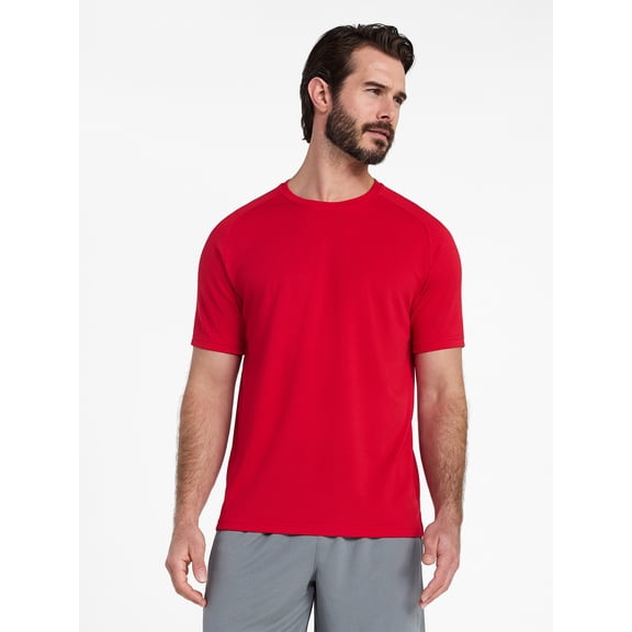Athletic Works Men's and Big Men's DriWorks Mesh Tee with Short Sleeves, Sizes XS-5XL