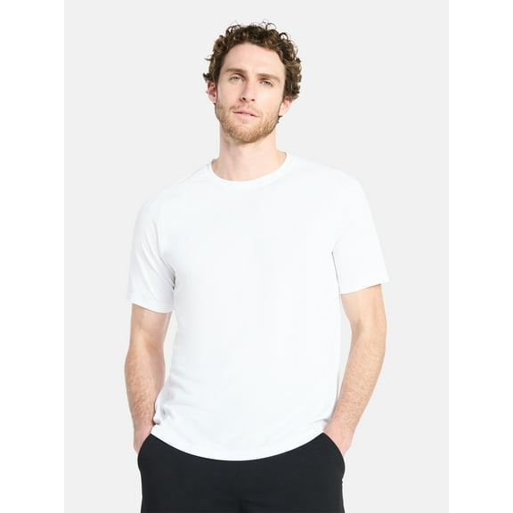 Athletic Works Men's and Big Men's DriWorks Mesh Tee with Short Sleeves, Sizes XS-5XL