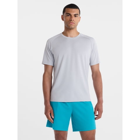Men’s and Big Men’s DriWorks Mesh Tee with Short Sleeves, Sizes XS-4XLT