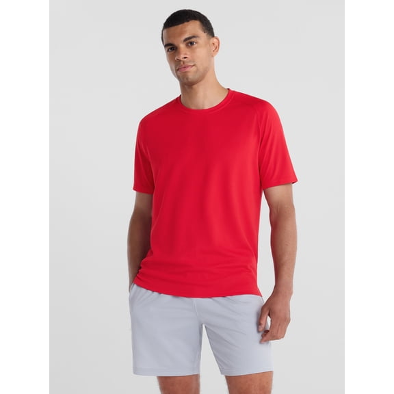 Athletic Works Men’s and Big Men’s DriWorks Mesh Tee with Short Sleeves, Sizes XS-4XLT