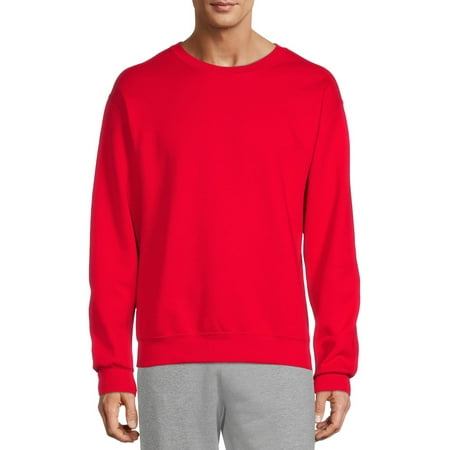Athletic Works Men's Fleece Crewneck Sweatshirt, Sizes S-4XL