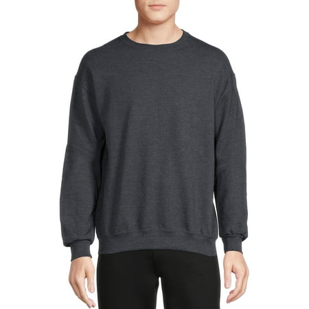 Athletic Works Men's Fleece Crewneck Sweatshirt, Sizes S-4XL