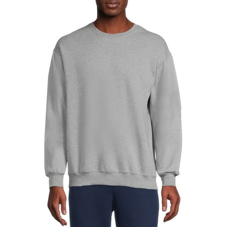 Athletic Works Men's Fleece Crewneck Sweatshirt, Sizes S-4XL