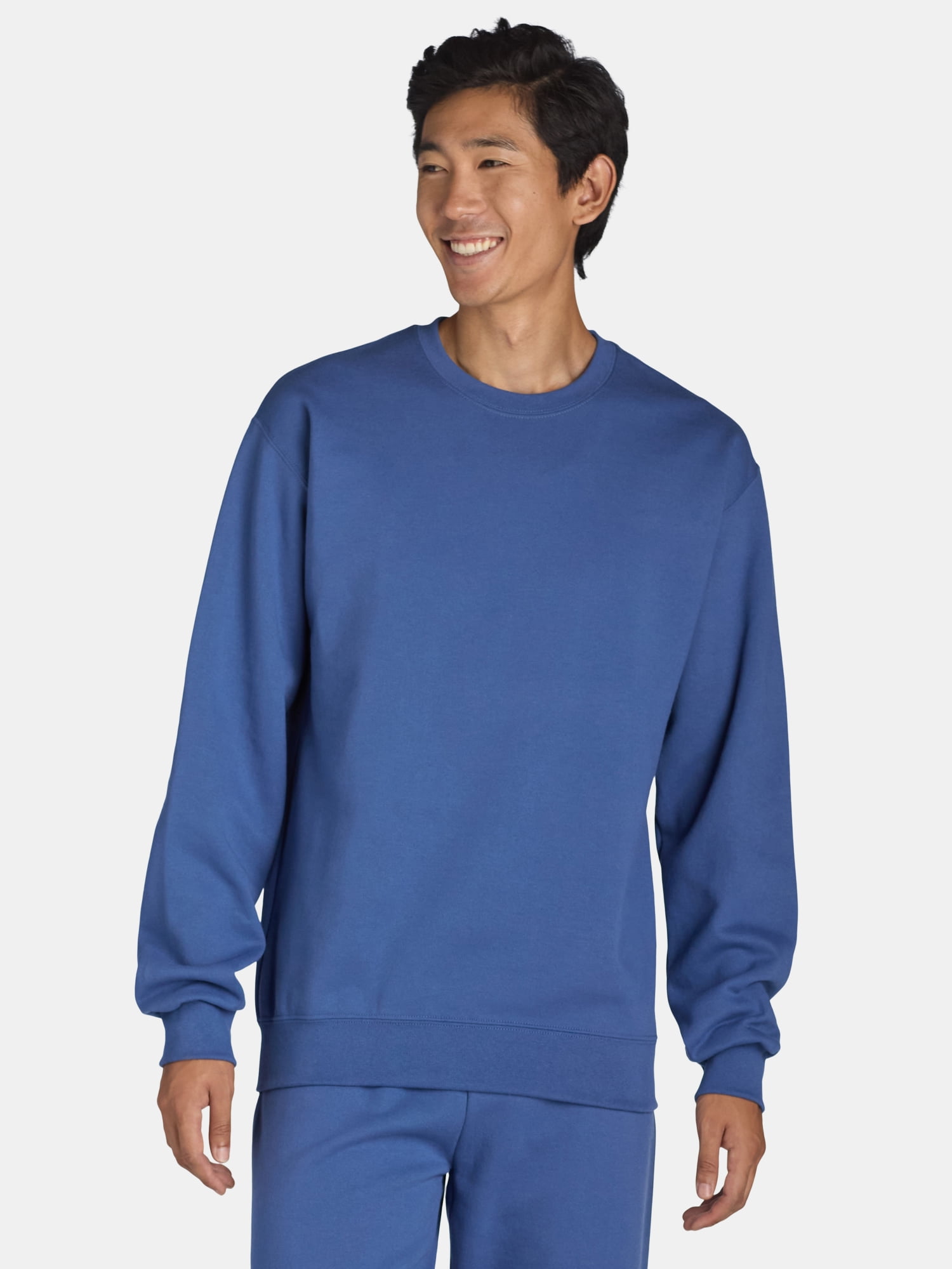 Athletic Works Men's Fleece Crewneck Sweatshirt, Sizes S-4XL