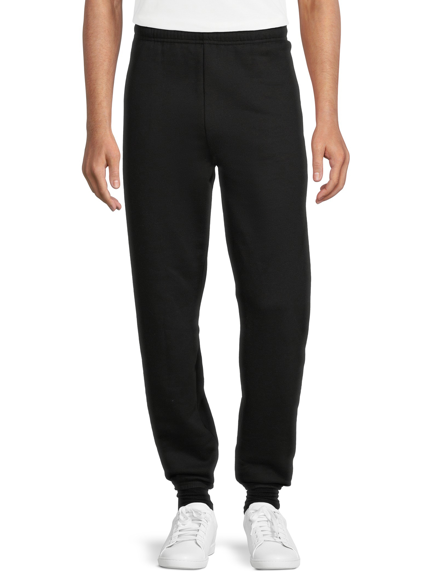 Athletic Works Men's Fleece Elastic Bottom Sweatpants, Sizes S-4XL -  Walmart.com