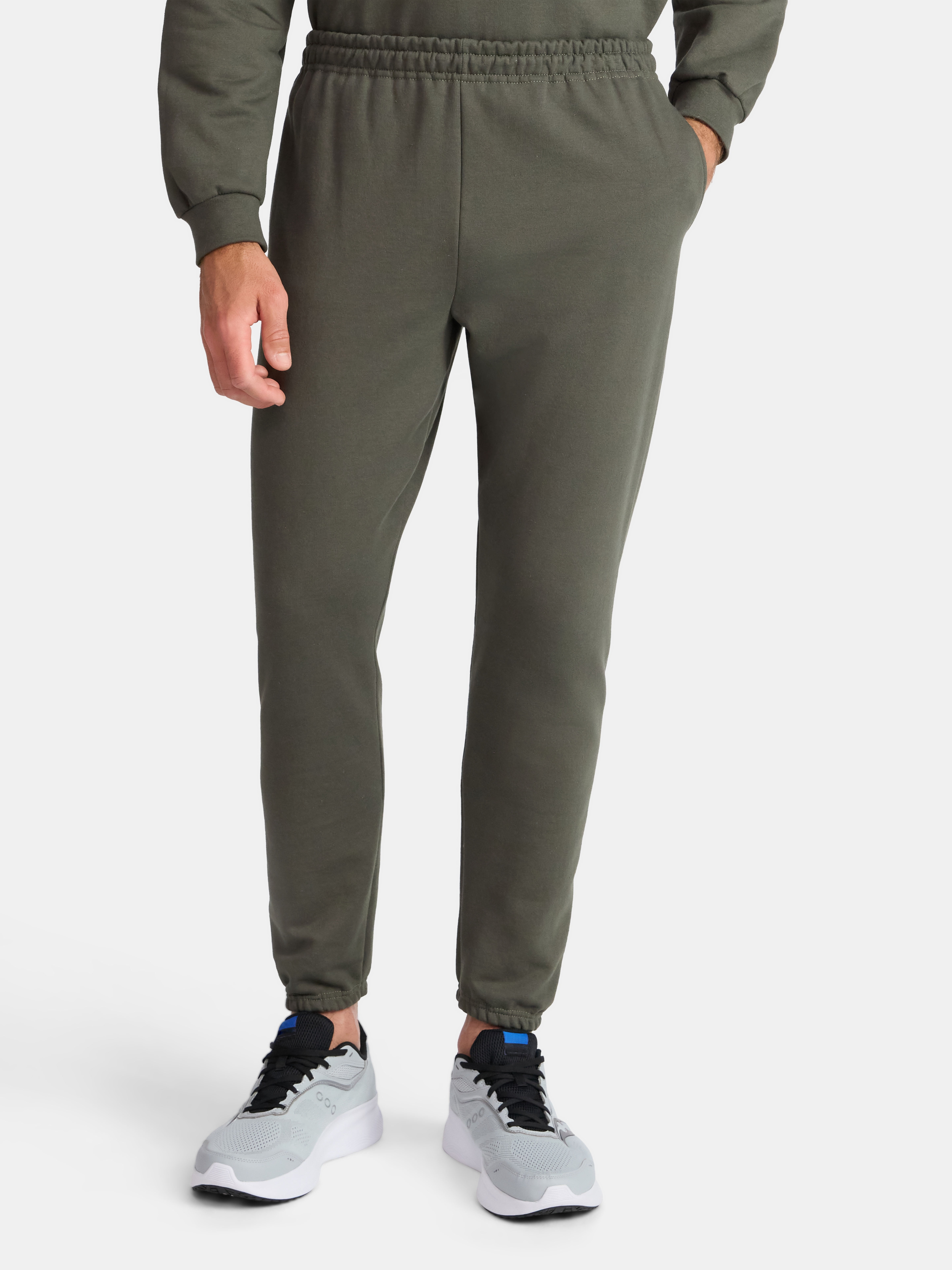 Athletic Works Men's and Big Men's Fleece Jogger Sweatpants, Sizes XS-4XLT