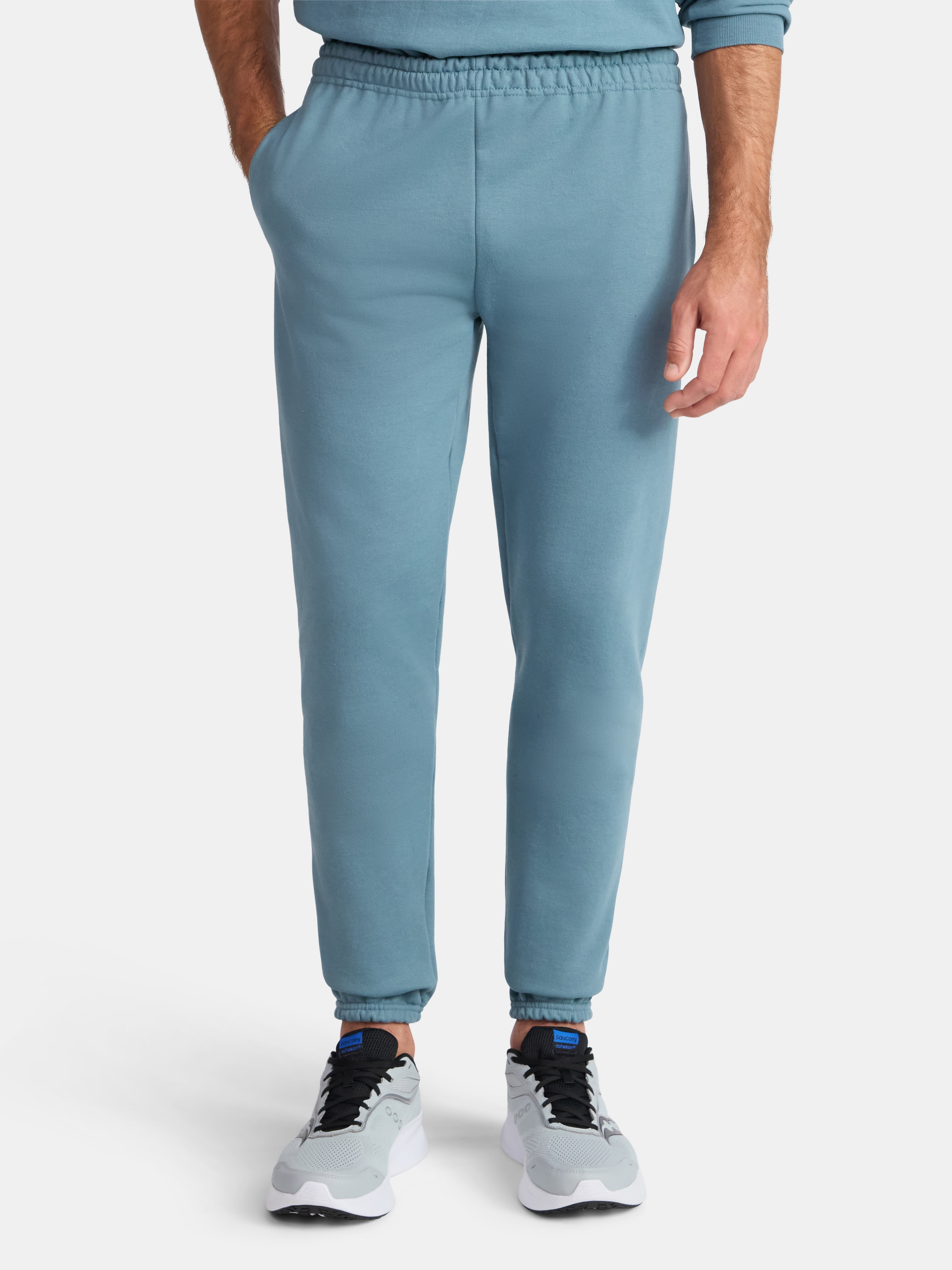 Athletic Works Men's and Big Men's Fleece Jogger Sweatpants, Sizes XS-5XL
