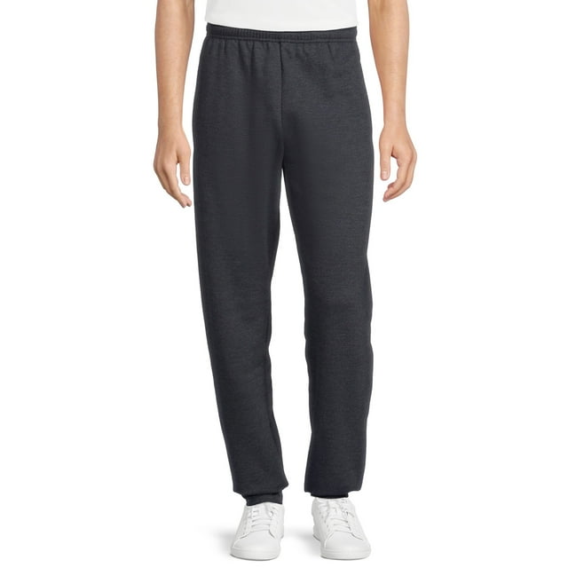 Athletic Works Men's Fleece Elastic Bottom Sweatpants - Walmart.com