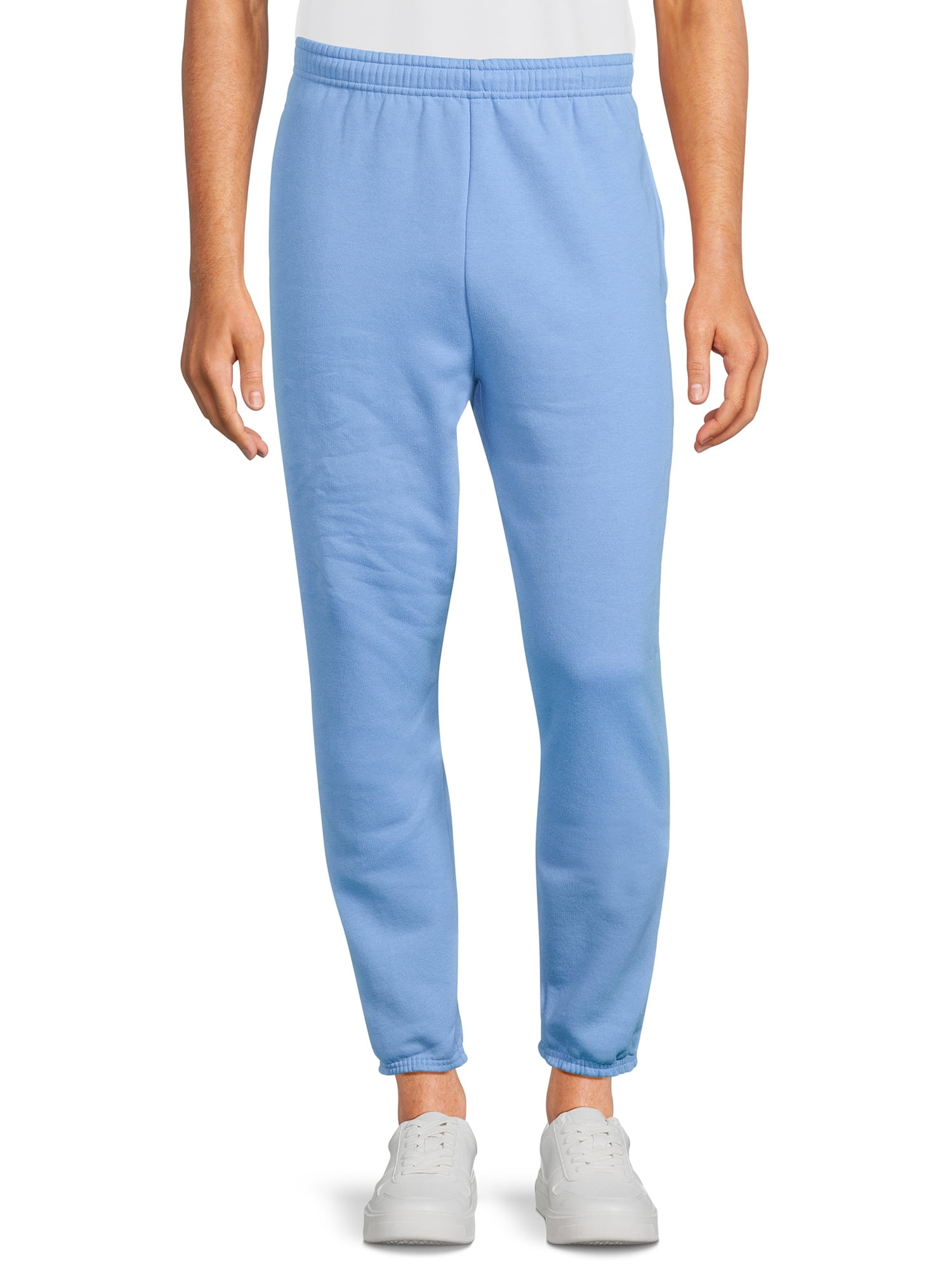 Athletic Works Men s Fleece Elastic Bottom Sweatpants Walmart