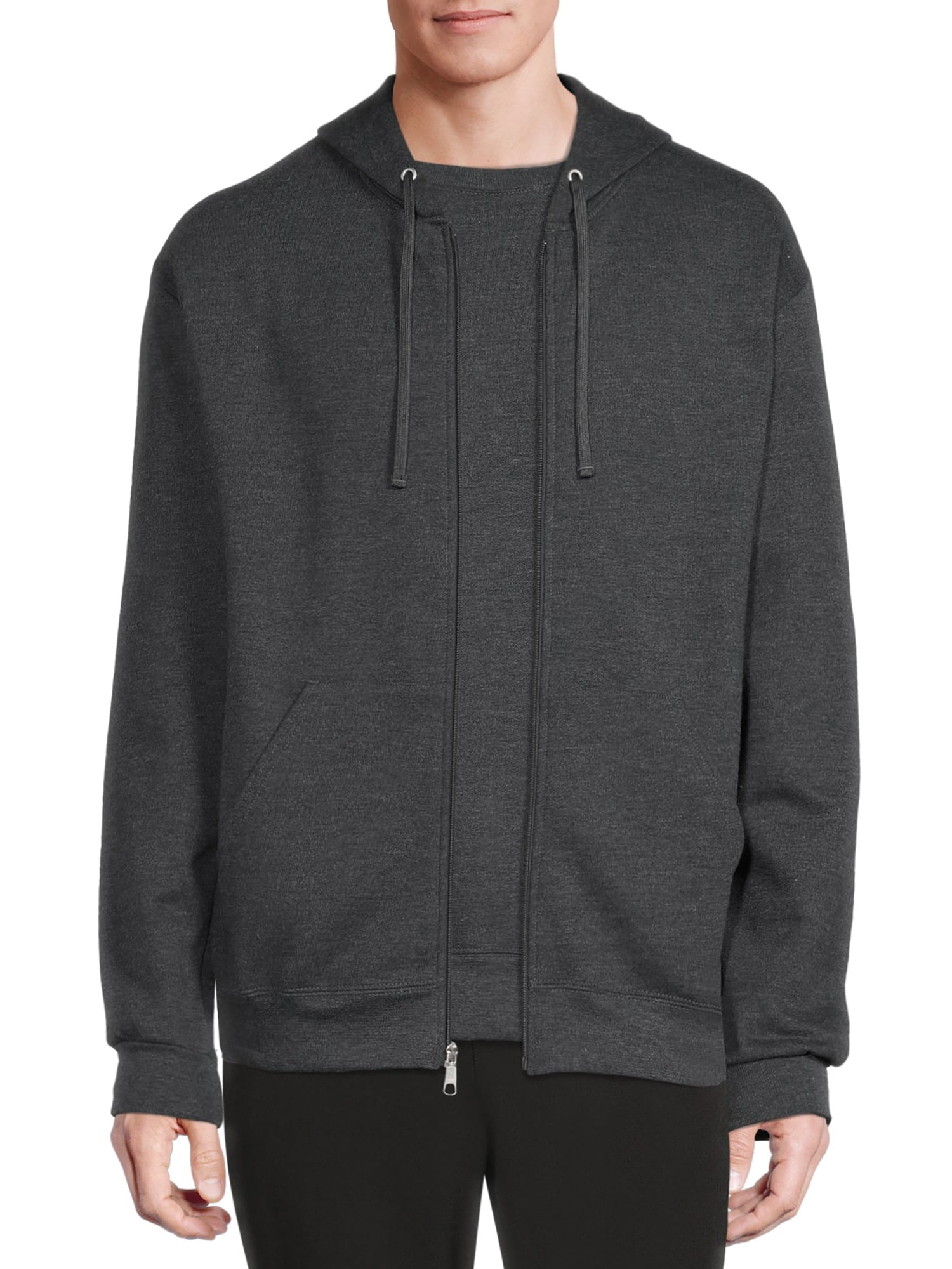 Athletic Works Men's Fleece Full Zip Hoodie Jacket, Sizes S3XL