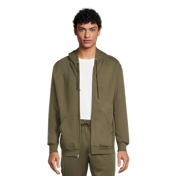 Athletic Works Men's Fleece Full Zip Hoodie Jacket