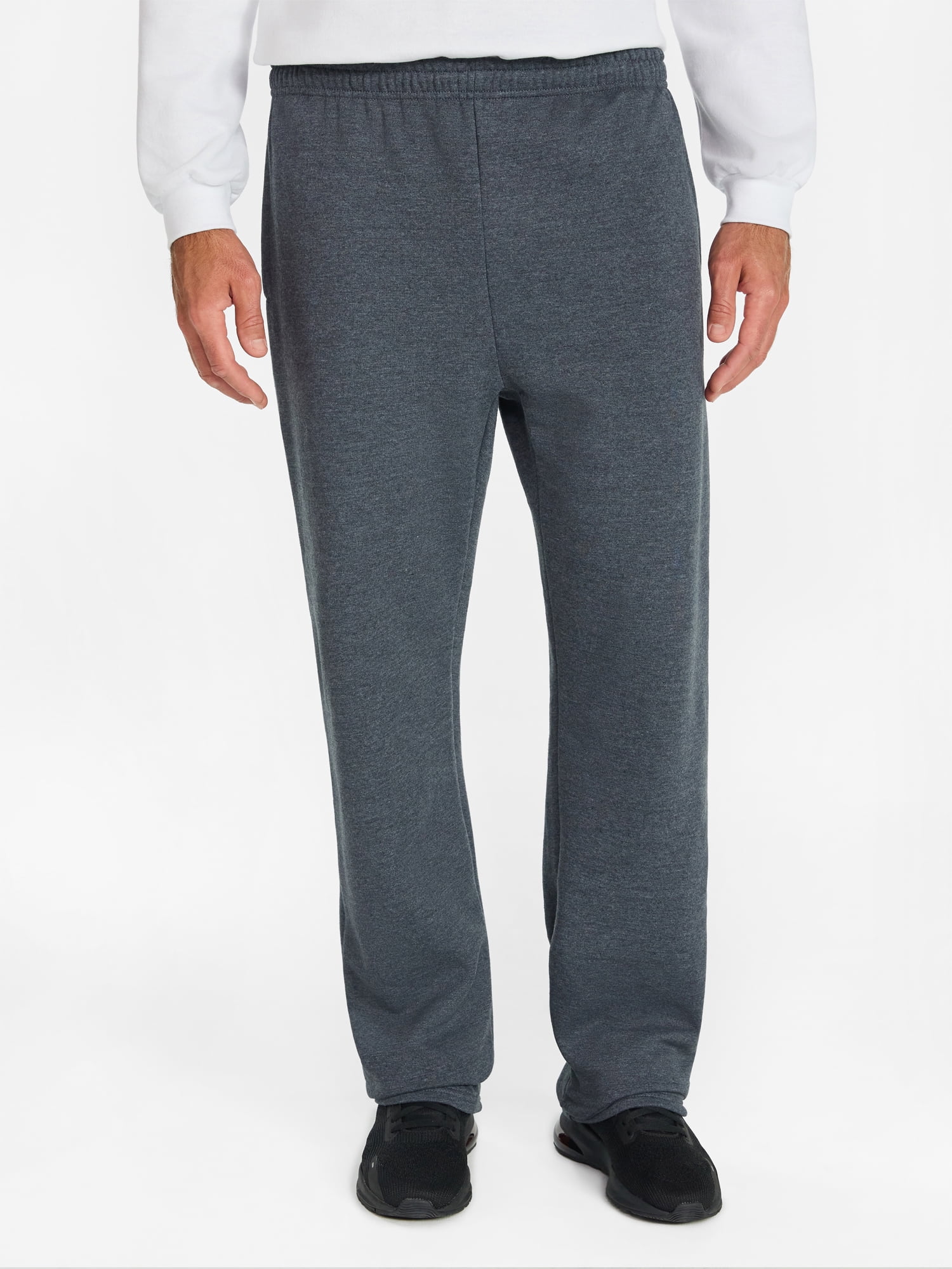 Athletic Works Men's Open Bottom Sweatpants, Sizes S-2XL