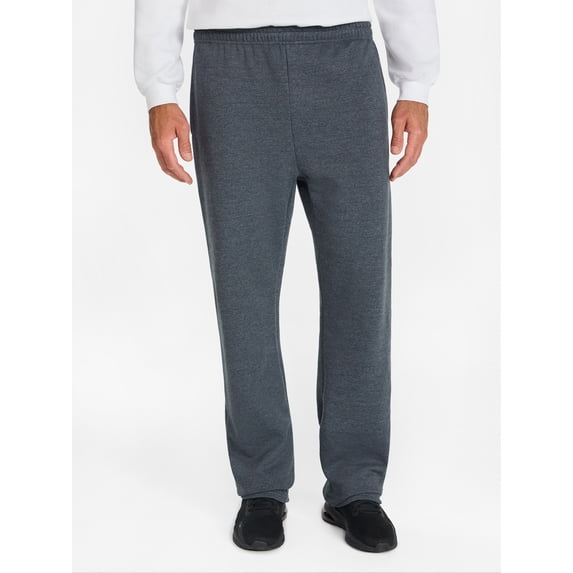 Athletic Works Men's Open Bottom Sweatpants, Sizes S-2XL