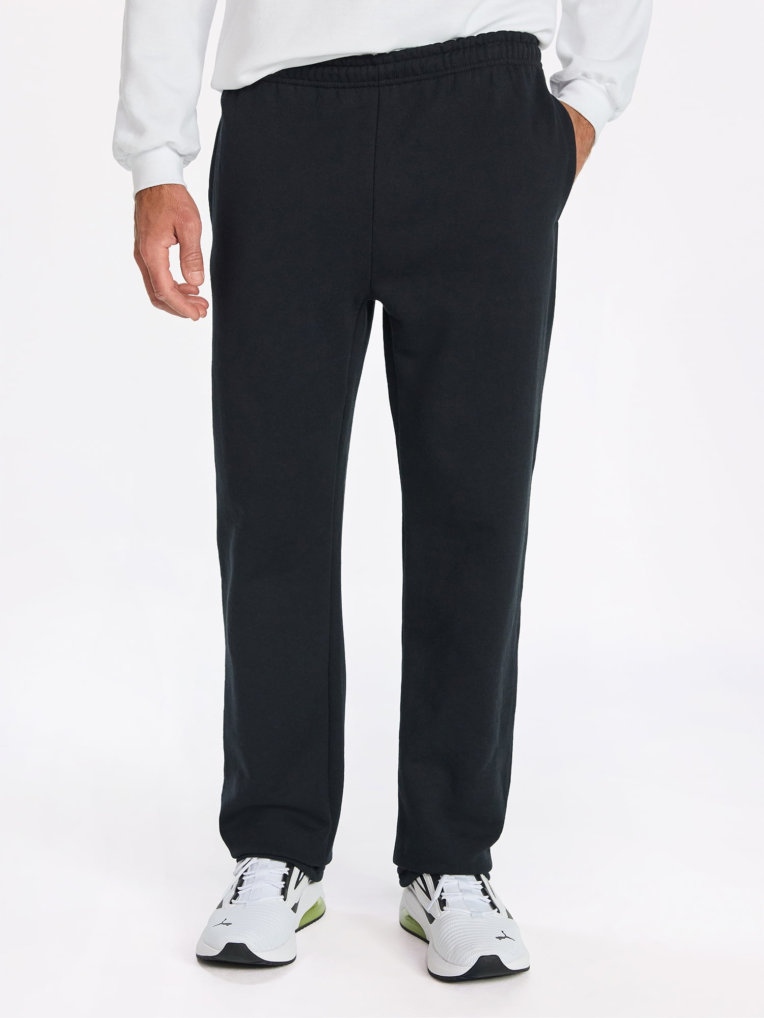 Athletic Works Men's Open Bottom Sweatpants, Sizes S-2XL
