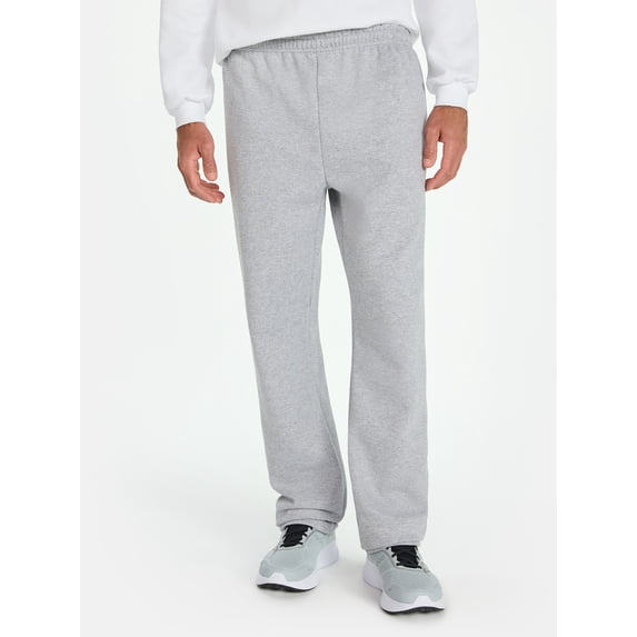Athletic Works Men's Open Bottom Sweatpants, Sizes S-2XL