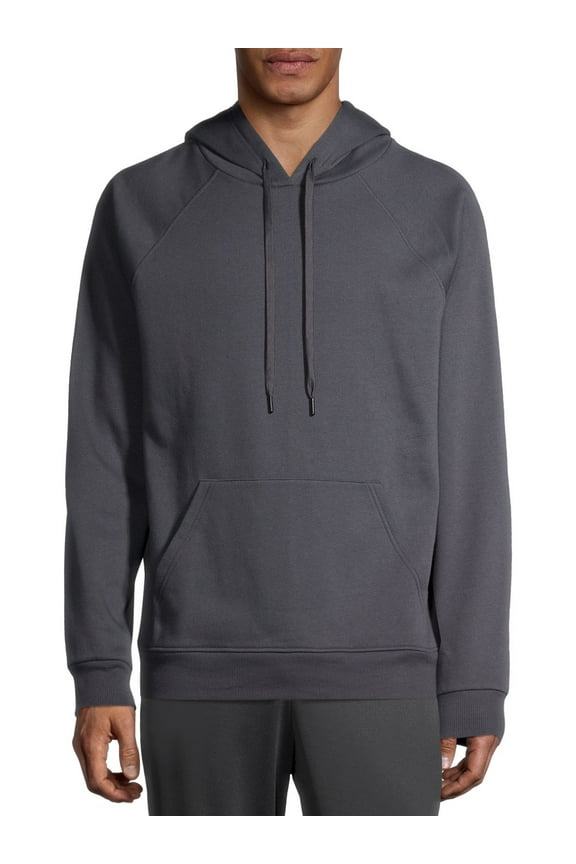 Men's Fleece Raglan Hoodie Sweatshirt, up to Size 2XL