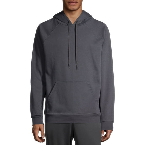 Athletic Works Men's Fleece Raglan Hoodie Sweatshirt, up to Size 2XL