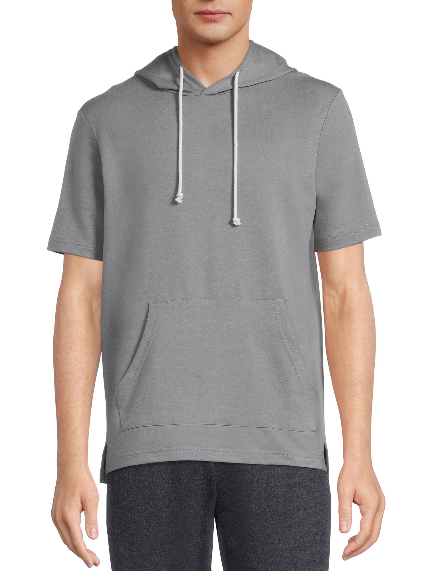 Athletic Works Men's French Terry Short Sleeve Hoodie 