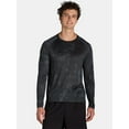 thumbnail image 1 of Athletic Works Men's Jacquard Active Tee with Long Sleeves, Sizes S-3XL, 1 of 5