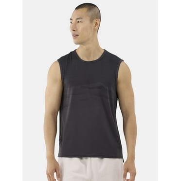 Athletic Works Men's Jacquard Muscle Tee, Size S-3XL