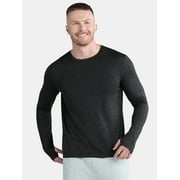 Athletic Works Men's Long-Sleeve Jersey Tee with Thumbhole Cuffs, Size XS-5XL