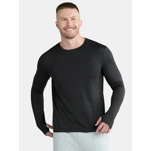 Men's Jersey Tee with Long Sleeves, Size XS-5XL
