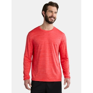 Athletic Works Men's Jersey Tee with Long Sleeves, Size XS-5XL