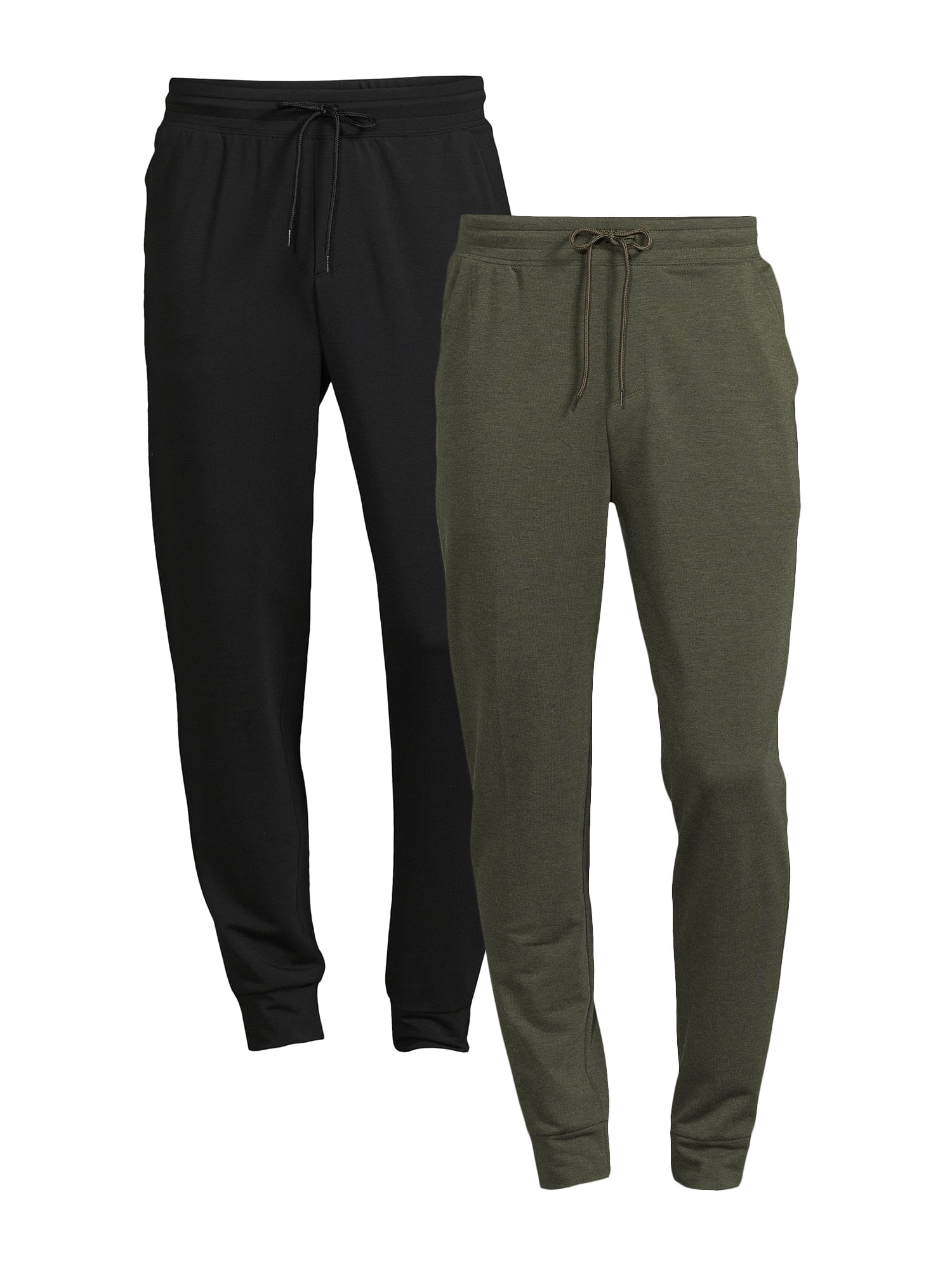 Athletic Works Men's Knit Joggers, 2Pack, Sizes S5XL
