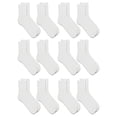 thumbnail image 1 of Athletic Works Men's Lightweight Ankle Socks, 12-Pack, Moisture-Wicking, Lightweight Fabric, Fits Shoe Sizes 6-12, 1 of 4