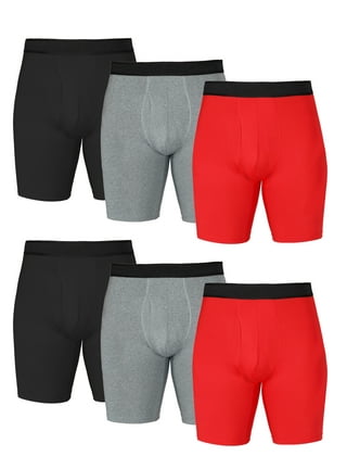 IZOD Men's Underwear - Long Leg Performance Boxer Briefs (10 Pack), Size  Small, BlackGrey at  Men's Clothing store