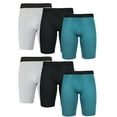thumbnail image 1 of Athletic Works Men's Long Leg Quick Dry Performance Stretch Boxer Briefs, 6 Pack, Size S-3XL, 1 of 6