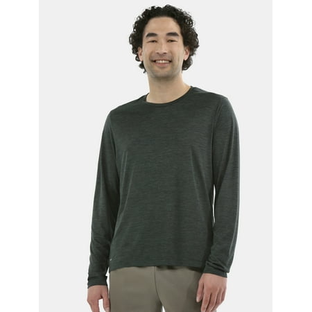 Athletic Works Men's Long-Sleeve Jersey Tee, Sizes XS-5XL