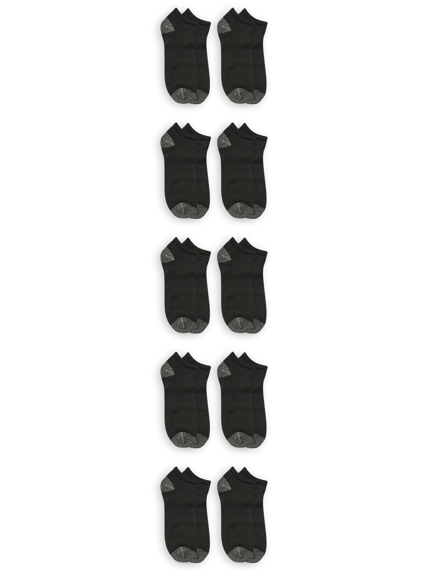 Athletic Works Men's Low Cut Socks, 10 Pack