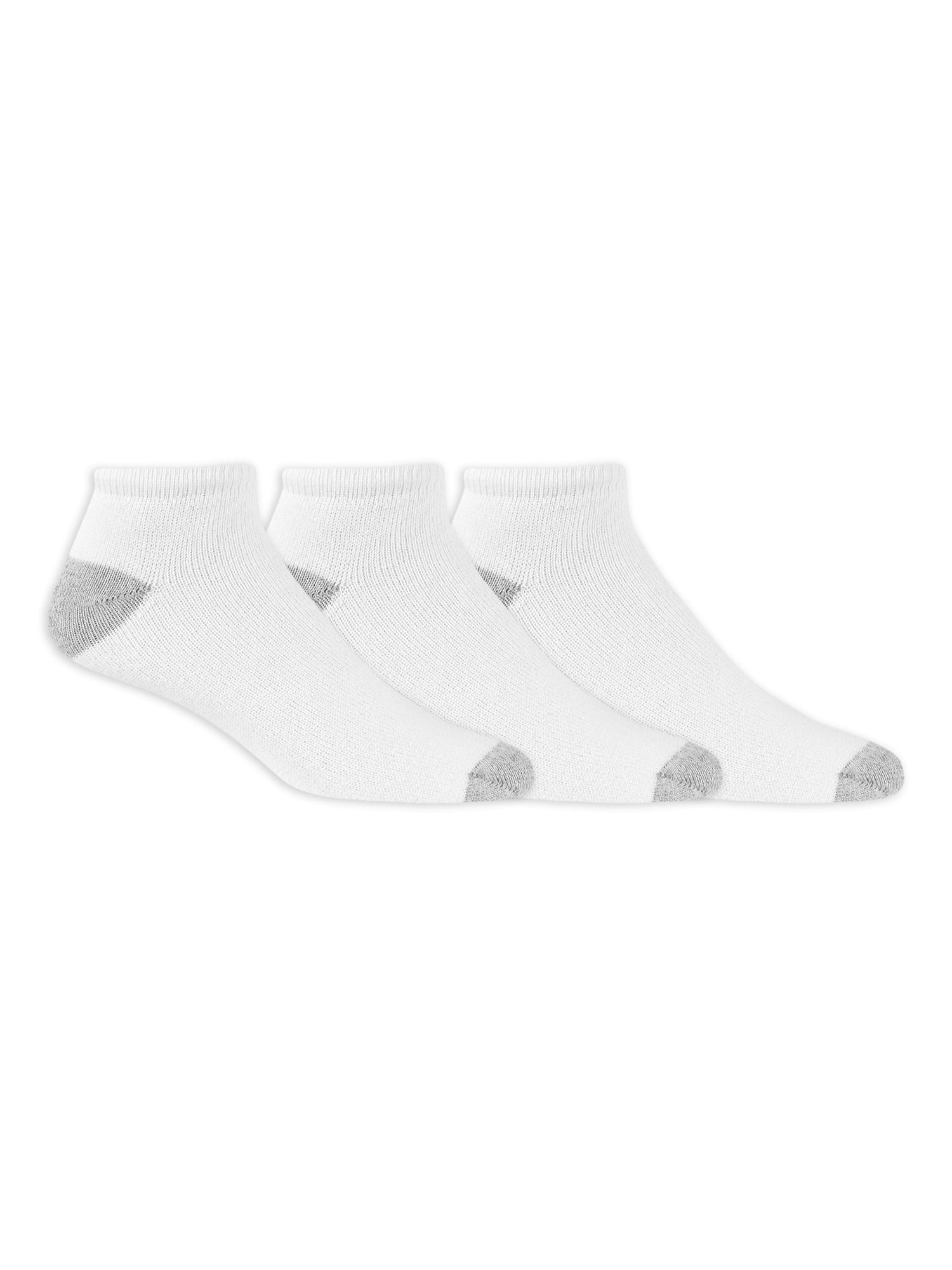 Athletic Works Men's Low Cut Socks, 3 Pair Pack