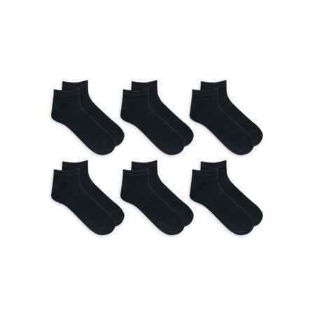 Athletic Works Men's Low Cut Socks, 6-Pack