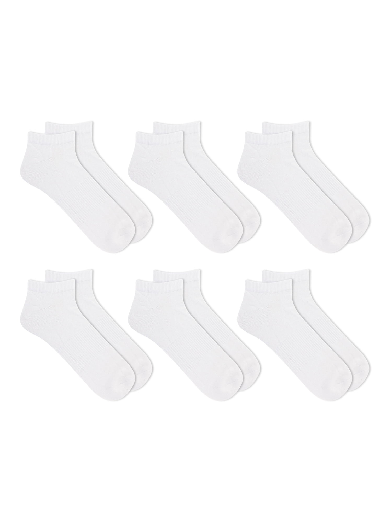 Athletic Works Men's Low Cut Socks, 6-Pack