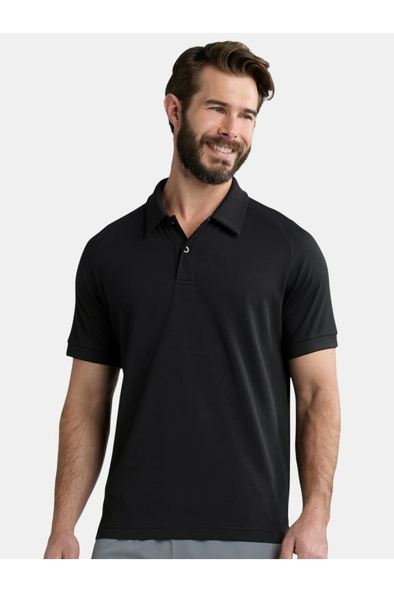 Men's and Big and Tall Men's Active Mesh Polo Shirt, Size XS-5XL