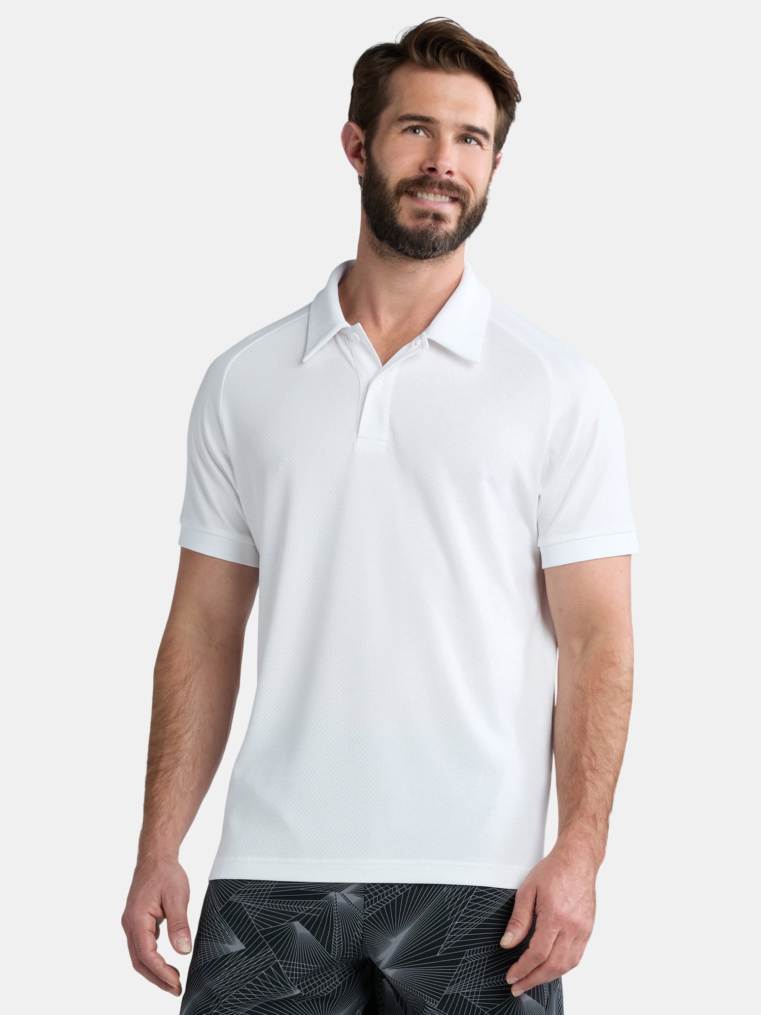 Men's & Big and Tall Men's Active Mesh Polo Shirt, Size XS-5XL
