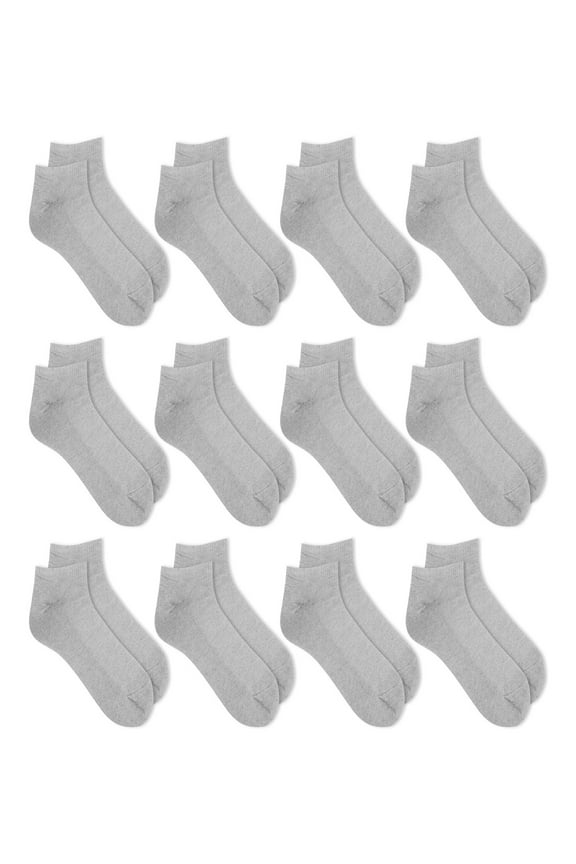 Men's No Show Socks 12 Pair Pack