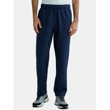 Athletic Works Men's Open Leg Fleece Pants, Sizes XS-4XL