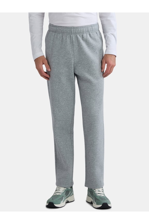 Men's Open Leg Fleece Pants, Sizes XS-4XL