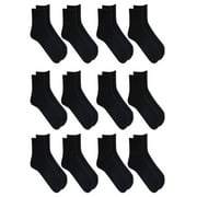 Athletic Works Mens Lightweight Ankle Socks, 12-Pack, Moisture-Wicking, Lightweight Fabric, Fits Shoe Sizes 6-12